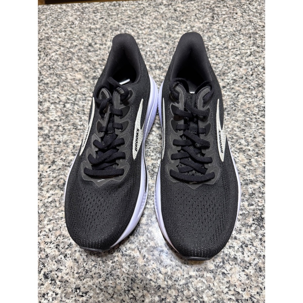 Brooks Ghost 17 Running Shoes Womens 8 Wide Black White 1204311D090 Excellent